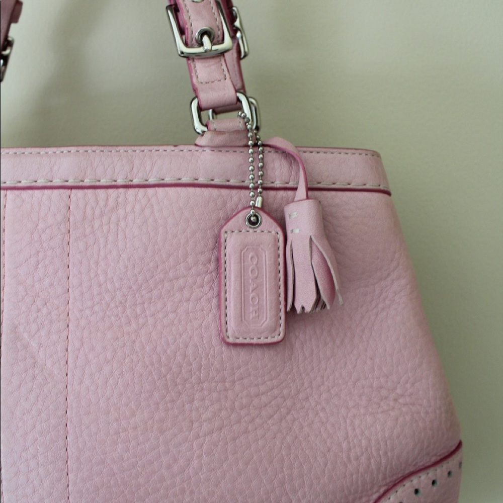 COACH Soft Pebble Leather small tote!
